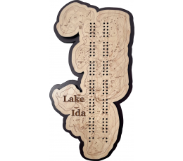Lake Ida, Douglas County, MN Cribbage Board