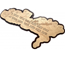 Lake Vermilion, St. Louis County, MN Cribbage Board