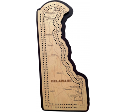 Delaware Map Cribbage Board