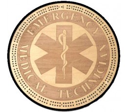 EMT Emblem Cribbage Board