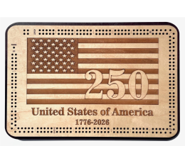 USA 250 Years Cribbage Board