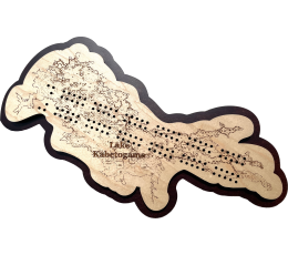 Lake Kabetogama, St. Louis County, MN Cribbage Board