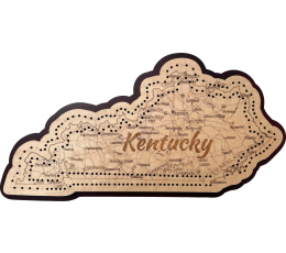 Kentucky Map Cribbage Board