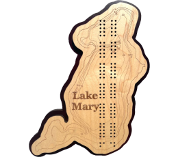 Lake Mary, Douglas County, MN Cribbage Board
