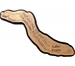 Lake Pepin, Goodhue County, MN  Cribbage Board