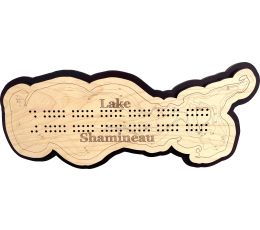Lake Shamineau, Morrison County, MN Cribbage Board