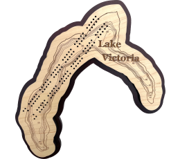 Lake Victoria, Douglas County, MN Cribbage Board