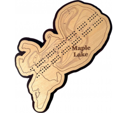 Maple Lake, Douglas County, MN Cribbage Board