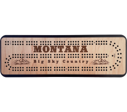 Montana Travel (Big Sky Country) Cribbage Board
