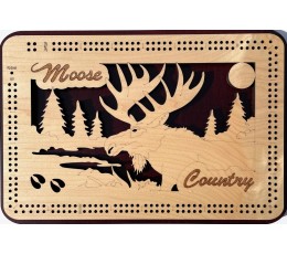Moose Country Cribbage Board