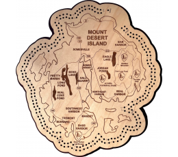 Mount Desert Island, ME Cribbage Board