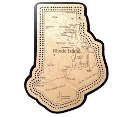 Rhode Island Map Cribbage Board