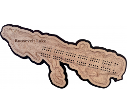 Roosevelt Lake, Cass County, MN Cribbage Board