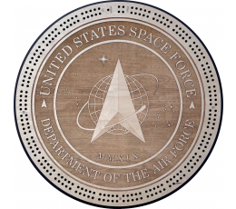 Space Force Military Seal Cribbage Board