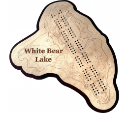 White Bear Lake, Washington County, MN Cribbage Board
