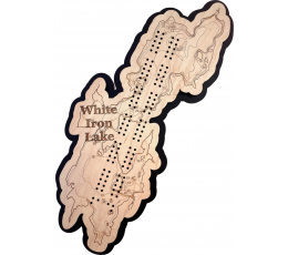 White Iron Lake, St. Louis County, MN Cribbage Board