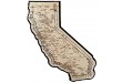 California Map Cribbage Board