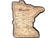 Minnesota Map 2 Track Cribbage Board