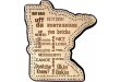 Minnesota Phrases Cribbage Board