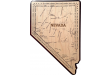 Nevada Map 2 Track Cribbage Board