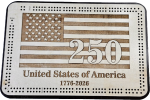 USA 250 Years Cribbage Board