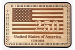 USA 250 Years Cribbage Board