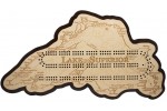 Lake Superior Map Cribbage Board