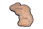 Michigan Map Cribbage Board