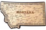 Montana Map Cribbage Board