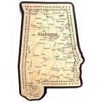Alabama Map Cribbage Board