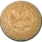 Army Military Seal Cribbage Board