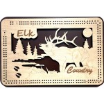 Elk Country Cribbage Board