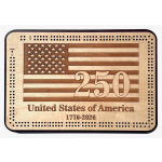 USA 250 Years Cribbage Board