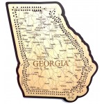 Georgia Map Cribbage Board