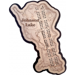 Johnson Lake, Itasca County, MN Cribbage Board