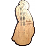 Lake Geneva, Douglas County, MN Cribbage Board