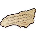 Lake Ontario Map Cribbage Board