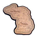 Michigan Map Cribbage Board