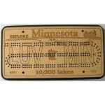 Minnesota License Plate Cribbage Board