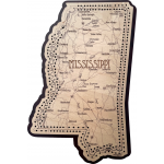 Mississippi Map Cribbage Board