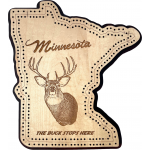 Minnesota Deer (The Buck Stops Here) Cribbage Board