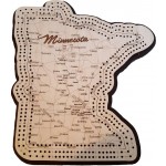 Minnesota Map 3 Track Cribbage Board