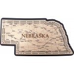 Nebraska Map Cribbage Board