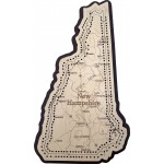 New Hampshire Map Cribbage Board