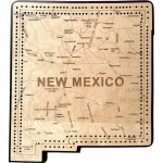 New Mexico Map Cribbage Board