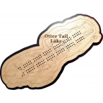 Otter Tail Lake, Otter Tail County, MN Cribbage Board