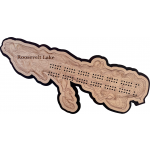 Roosevelt Lake, Cass County, MN Cribbage Board