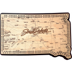 South Dakota Map 2 Track Cribbage Board