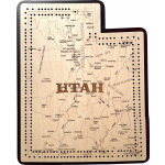 Utah Map Cribbage Board