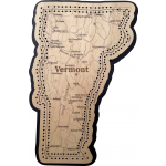 Vermont Map Cribbage Board
